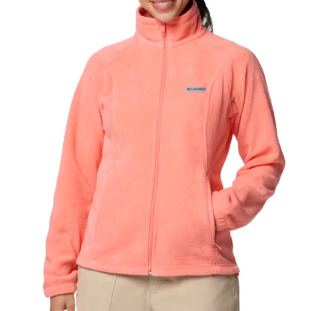 Columbia Women Mount Cannon Fleece Full Zip Peach Color